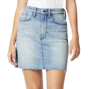 Joe's Jeans The High Rise Mini Skirt Cut Off Jean Denim Close Call NWT Size 26